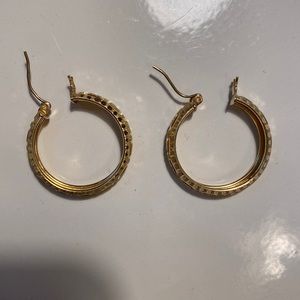 Hoop earrings for pierced ears